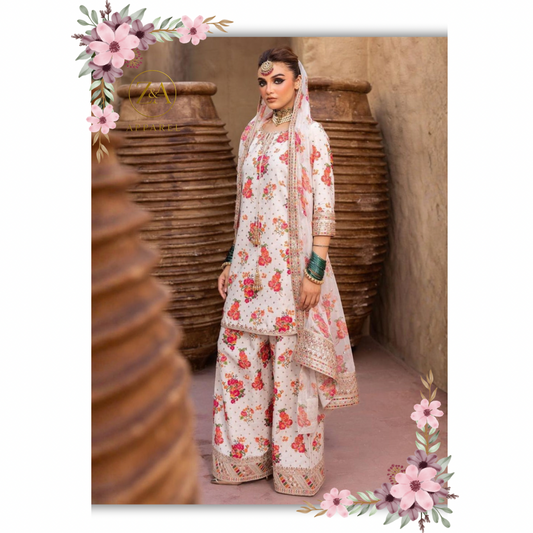 3 Piece Charizma White - Silk Collection