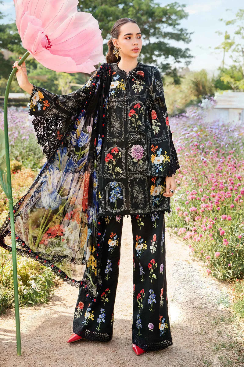 Maria B M.Print 3 Piece Unstitched Printed Lawn Suit | MPT-2511-B